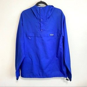 Patagonia Vintage Half Zip Pullover Windbreaker Blue L